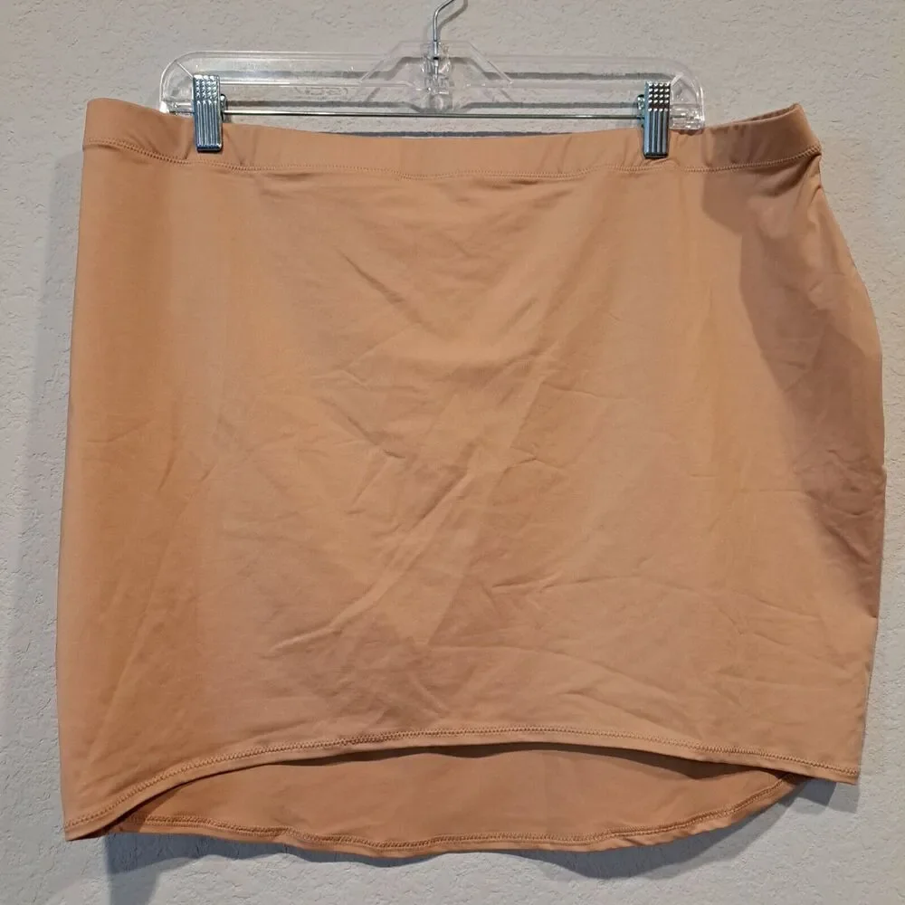 Skims Tube Skirt Bottom Cover Up Size 3X Signature Swim Almond Kim Kardashian